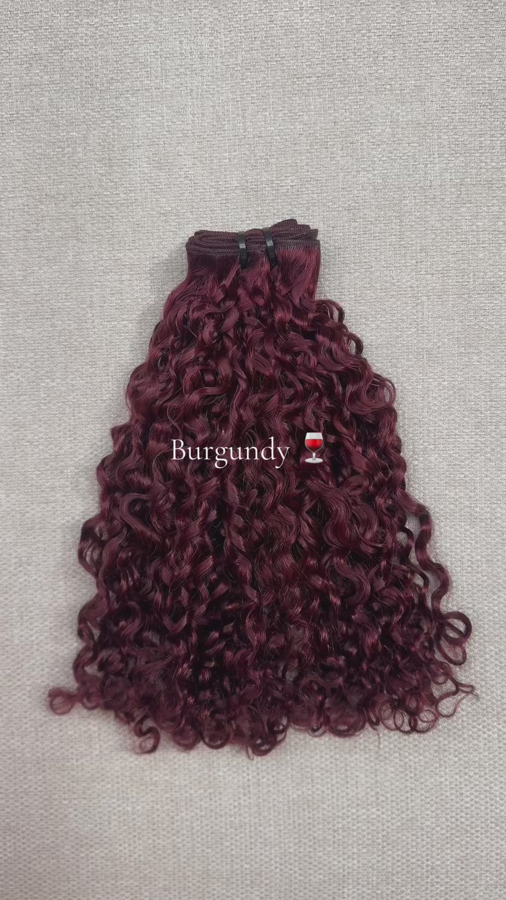 Island Curly - Burgundy