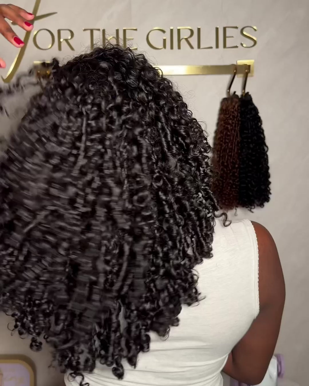 Island Curly Half-Wig